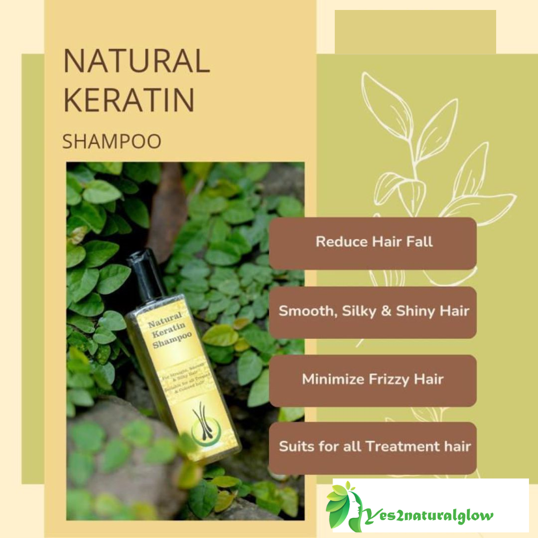 NATURAL KERATIN SHAMPOO Reduces Hair Fall & Minimizes Frizz